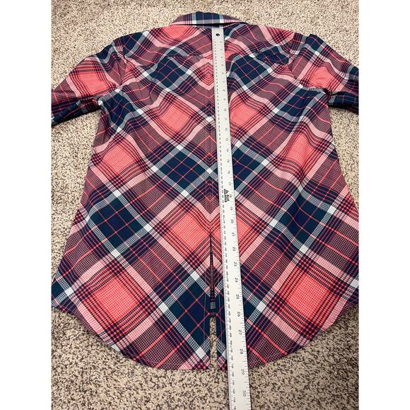 Marmot Women's L Outdoors Western Grunge Gorpcore Plaid Hiking Button-Up Shirt - Picture 11 of 11